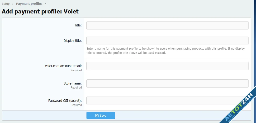 [DCom] Payment Volet