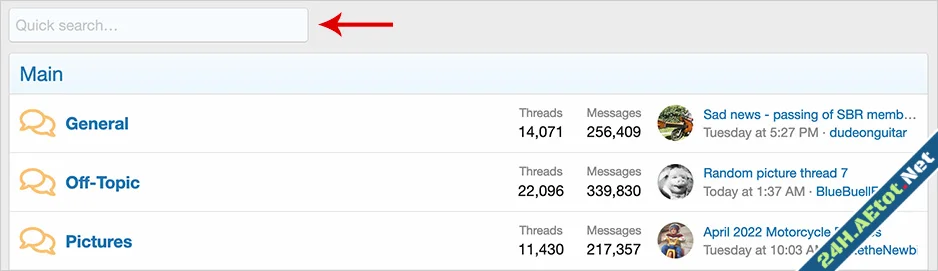 AndyB - Quick search