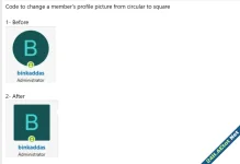 Makes avatar square