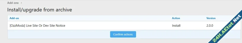 [OzzModz] Live Site Or Dev Site Notice