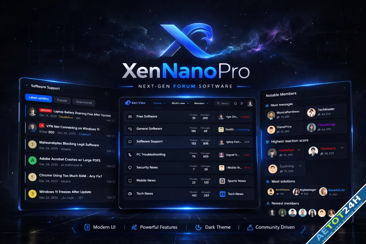 XenVibe XenNanoPro Minimal ContentFirst XenForo 23 Style-1.webp