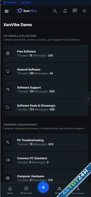 XenVibe XenNanoPro Minimal ContentFirst XenForo 23 Style-3.webp